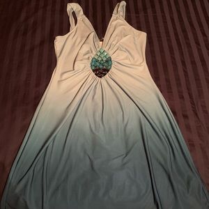 Venus mint & blue dress